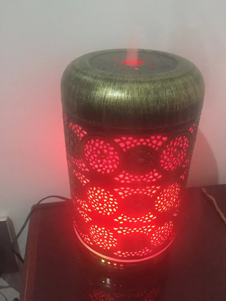 Металлические диффузоры эфирного масла 260 мл ароматерапия аромадиффузор 7 цветов