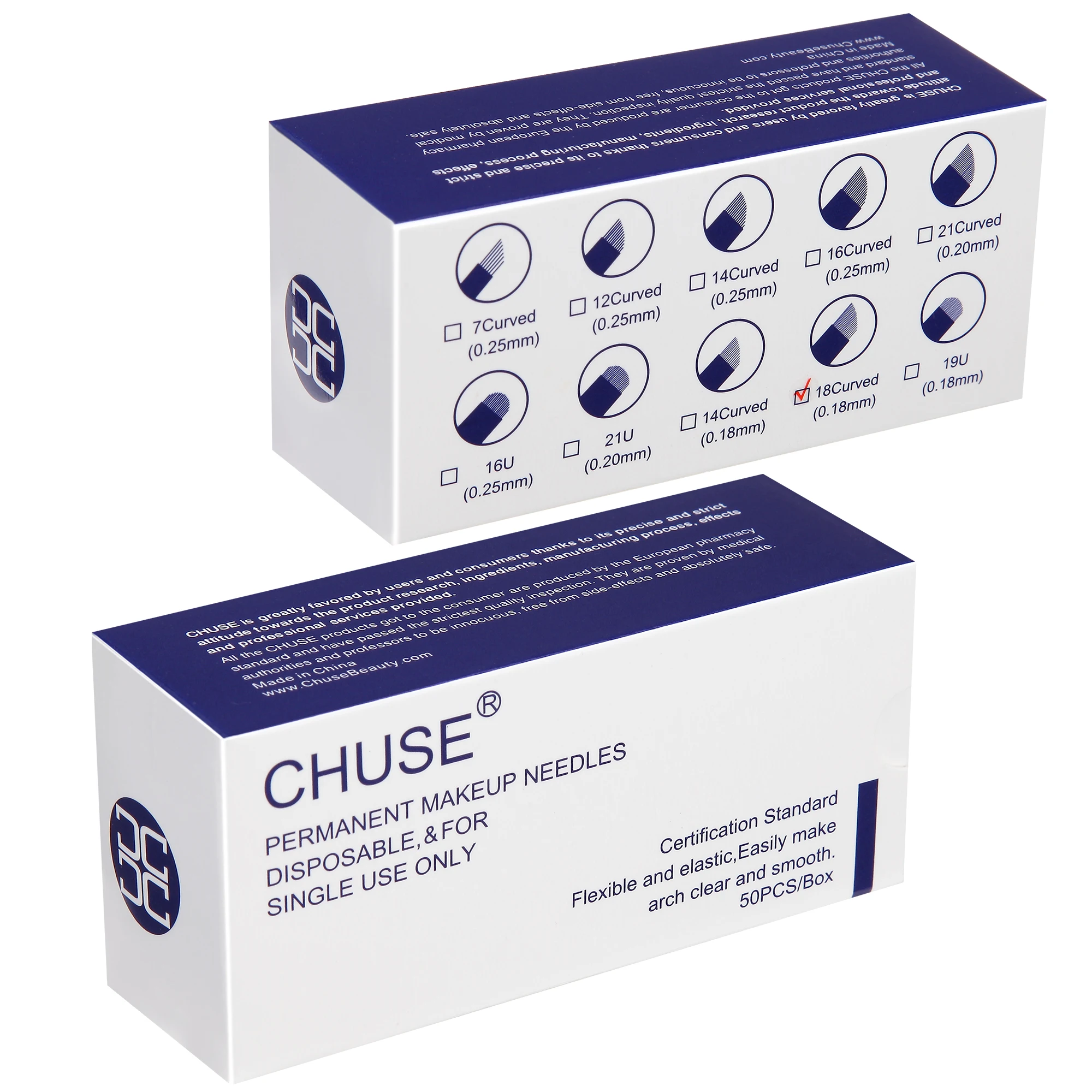 CHUSE для бровей микроблейдинг ручные лезвия S18 тату Перманентный макияж иглы 0 18mm