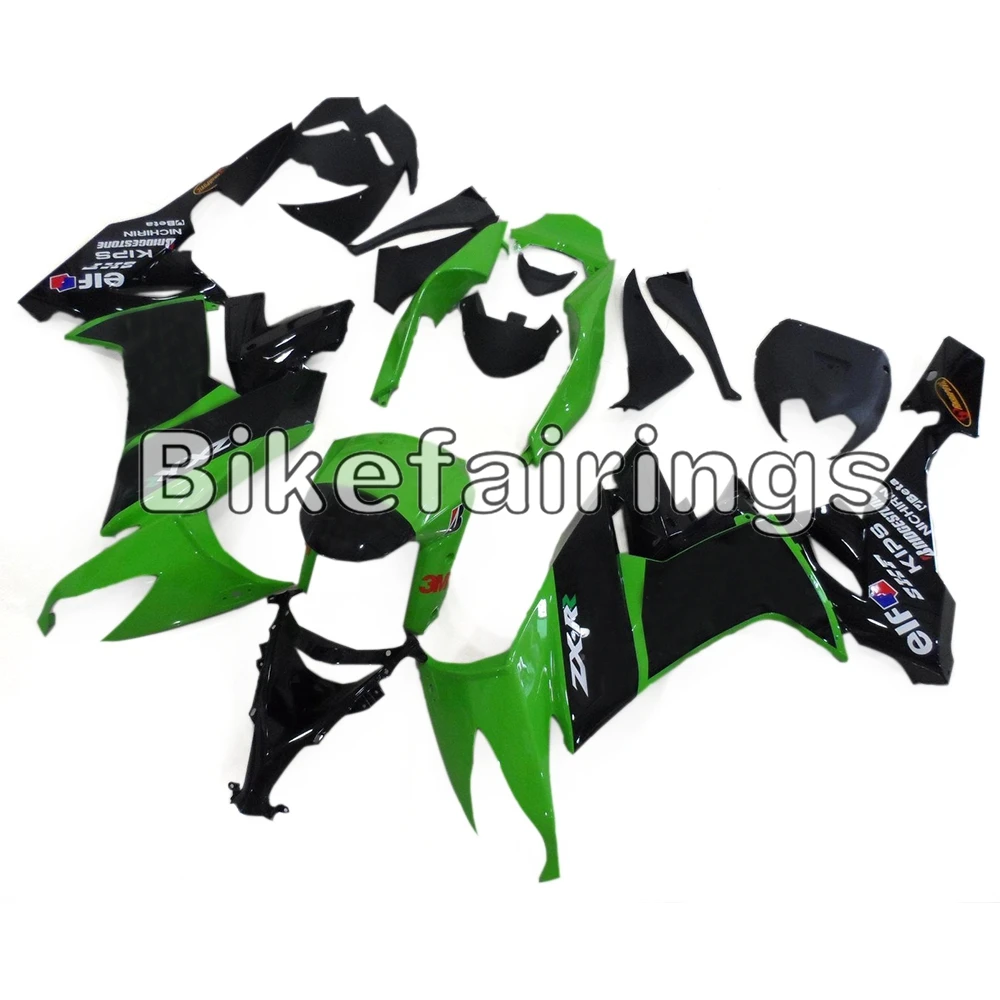 Чехлы для мотоциклов ZX10R 2008 2009 2010 ZX 10R 08 09 10 рамы кузова зеленые и черные lowers Cowling
