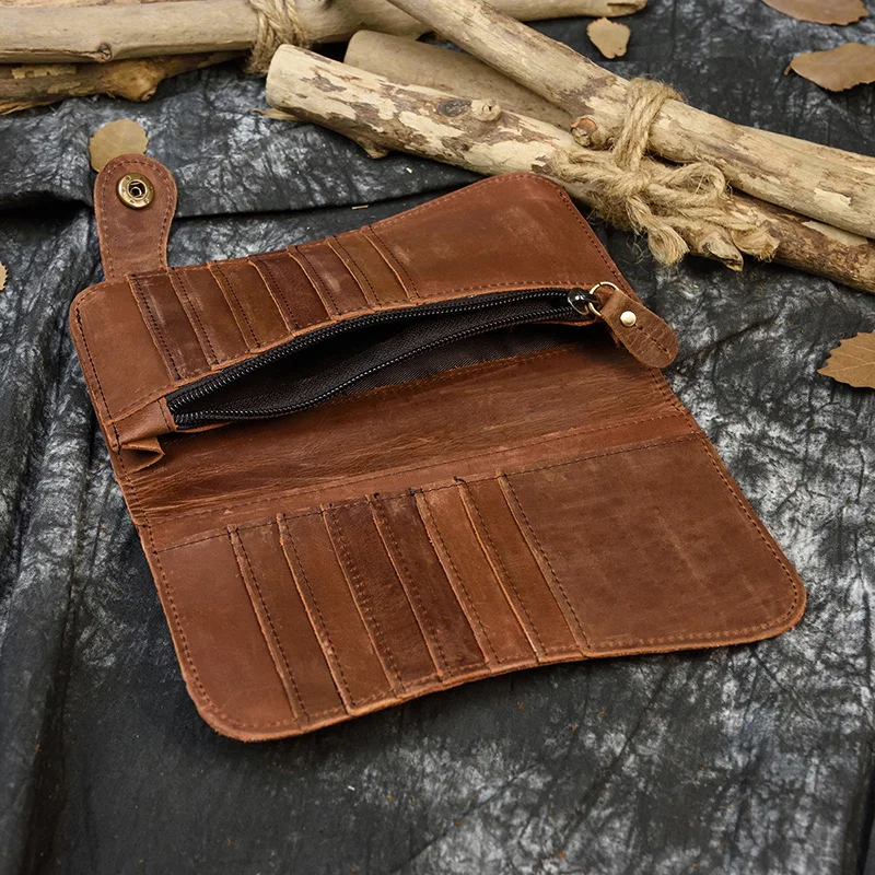 Newsbirds модные железная цепь кошелек мужские кошельки из натуральной кожи мужской