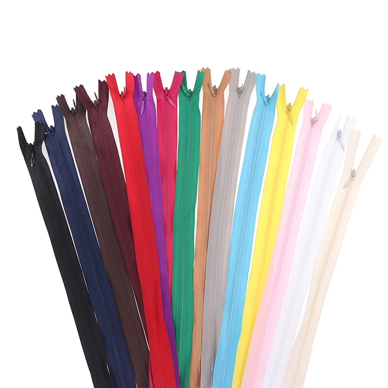 10pcs 60cm/23.6in Nylon Coil Zippers For Tailor Sewing Crafts Bulk Clothing Design Children'S Decoration | Дом и сад