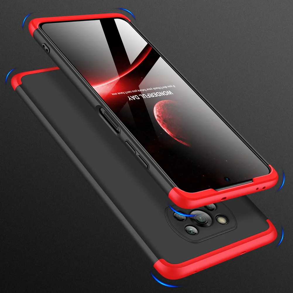 3 in 1 case for poco x3 pro case poco x3 360 full protection case shockprrof matte phone cover for xiaomi poco x3 nfc x 3 pro free global shipping