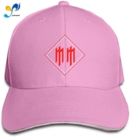 unisex marilyn manson baseball cap adjustable peaked sandwich cap trucker dad hats