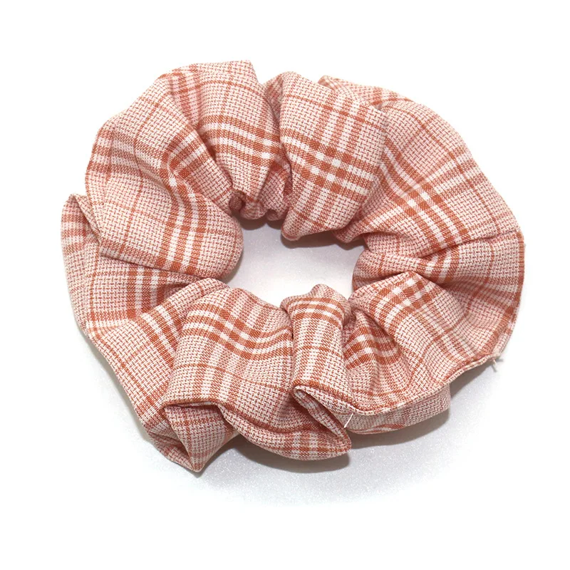 

Elastic Plaid Scrunchies Hair Rope Hair Ring Hairband Rubber Bands Scrunchie Headband Haar accessories mujer Ponytail Holder