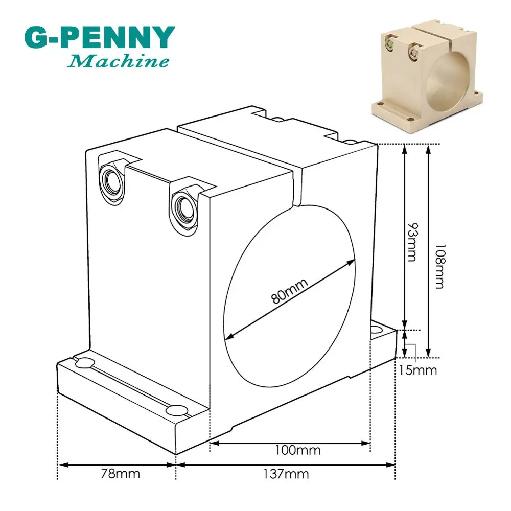 Новое поступление! Зажимной кронштейн для шпиндельного двигателя ЧПУ диаметром