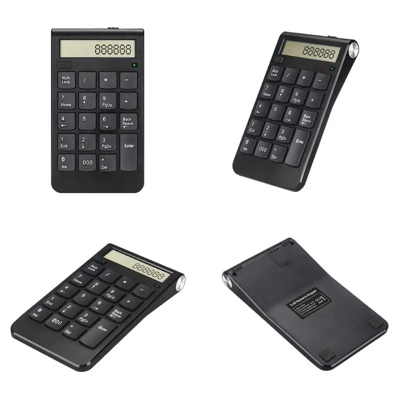 Мини цифровой дисплей перезаряжаемая цифровая клавиатура 2 4G беспроводная мини