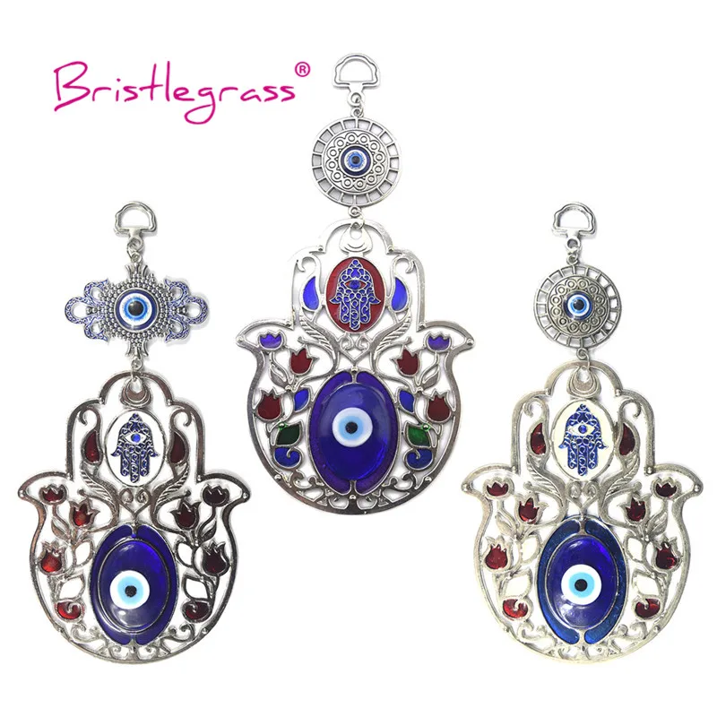 Бриллиантовая трава турецкий синий глаз Хамса рука роза цветок амулет на удачу