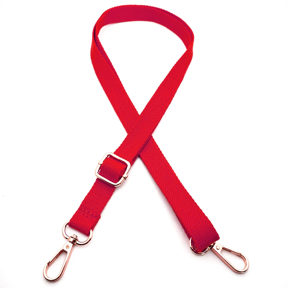 Новый Регулируемый тканевый ремешок для сумки с золотой пряжкой женская сумка