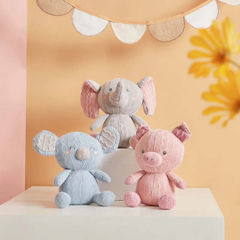 

New Hot 20cm Koala Plush Baby Toy Koala Stuffed Soft Elephant Pig Rabbit Dinosaur Doll Kids Lovely Gift For Friend Baby Girl Toy