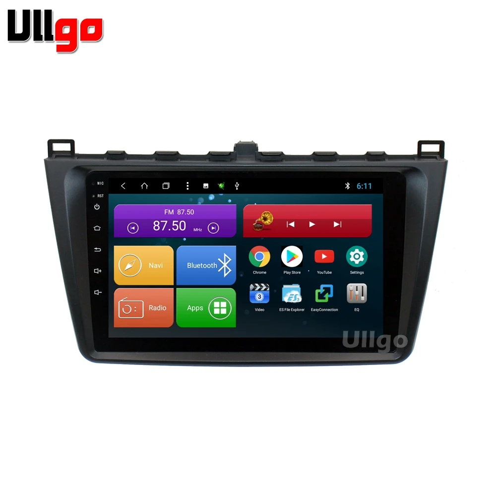 9 дюймов Восьмиядерный Android автомобильный головный блок для Mazda 6 2008 2012 Авторадио