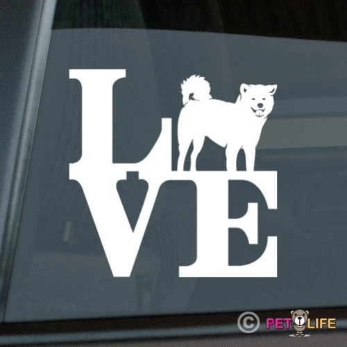 

For Love Akita Sticker Die Cut Vinyl - park ken Car decal