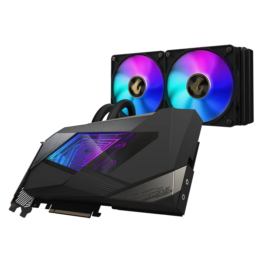 

GIGABYTE AORUS GeForce RTX 3080 XTREME WATERFORCE 10G water sculpture game graphics card
