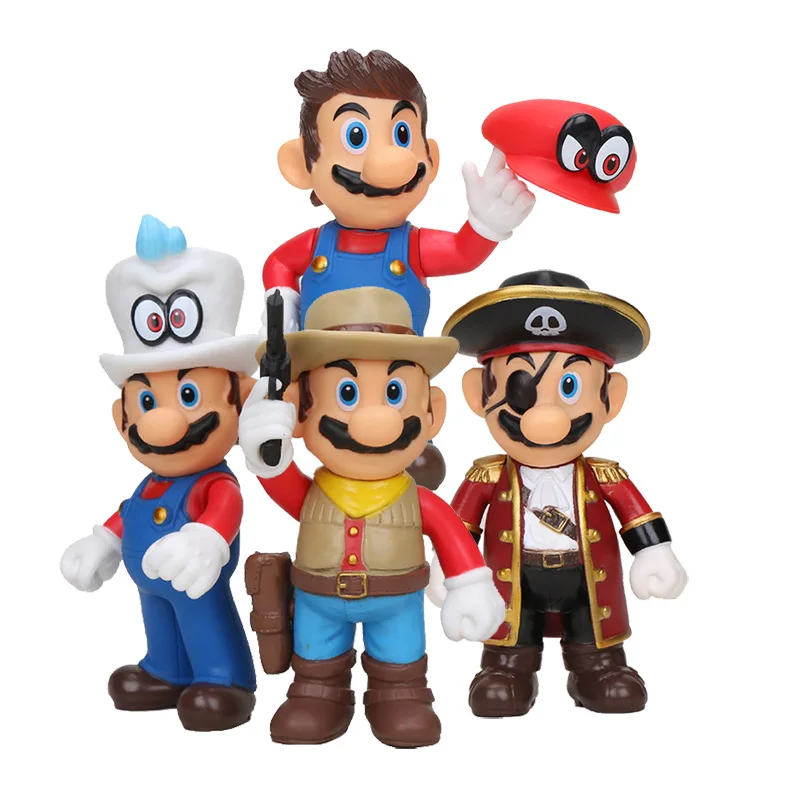 10 15 см мультяшная шапка аниме Super Mario py Cap Ковбойская tain Pirate Cosplay Odyssey экшн фигурка
