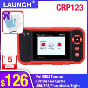 LAUNCH CRP123 ABS/SRS/Transmission/Engine 4 Systems OBD2 Code Reader
OBDII Diagnostic Tool CRP 123 Auto Scanner Creader VII+