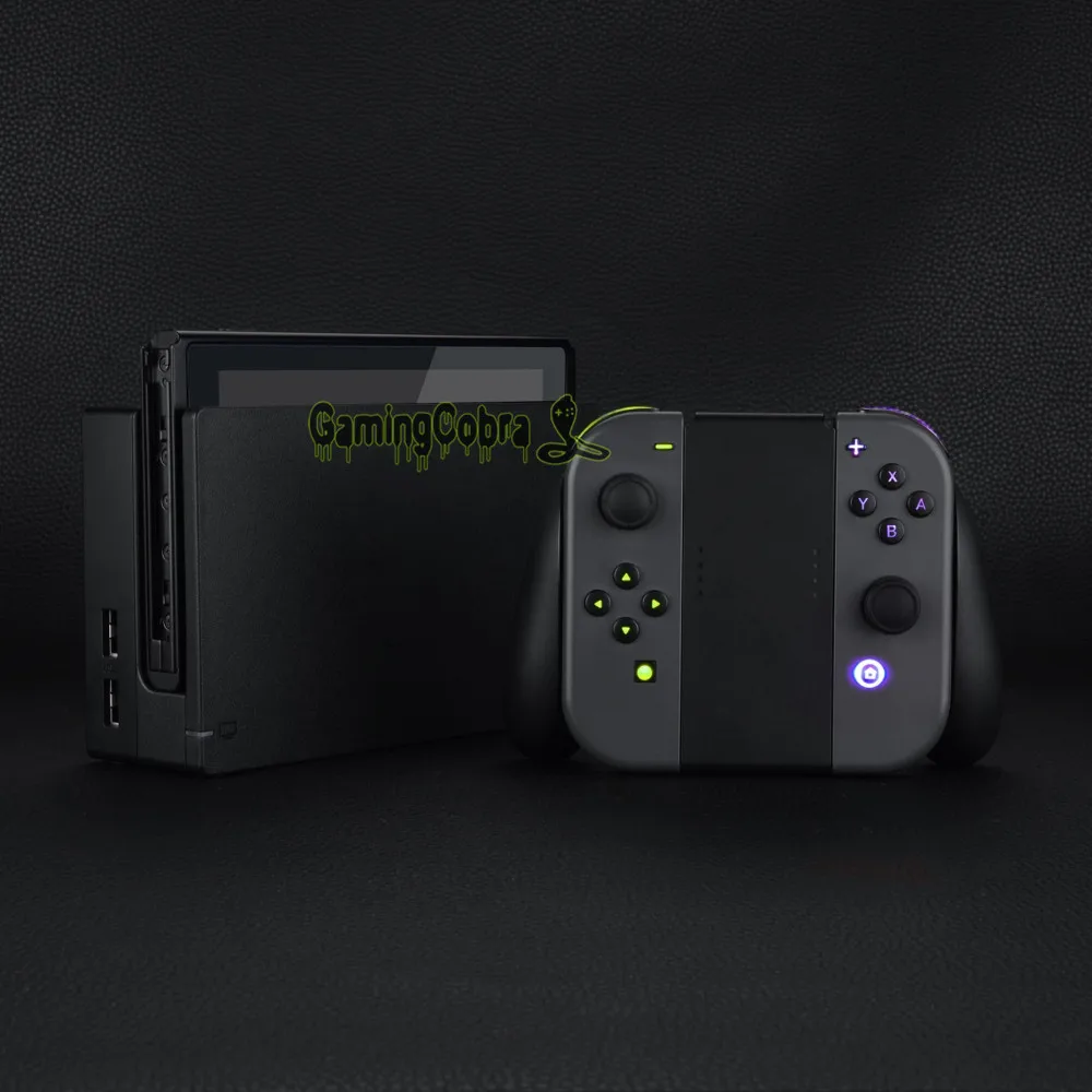 

7 Colors 9 Modes NS Joycon DFS LED Kit Multi-Colors Luminated Classical Symbols ABXY Trigger Face Buttons for NS Switch JoyCon