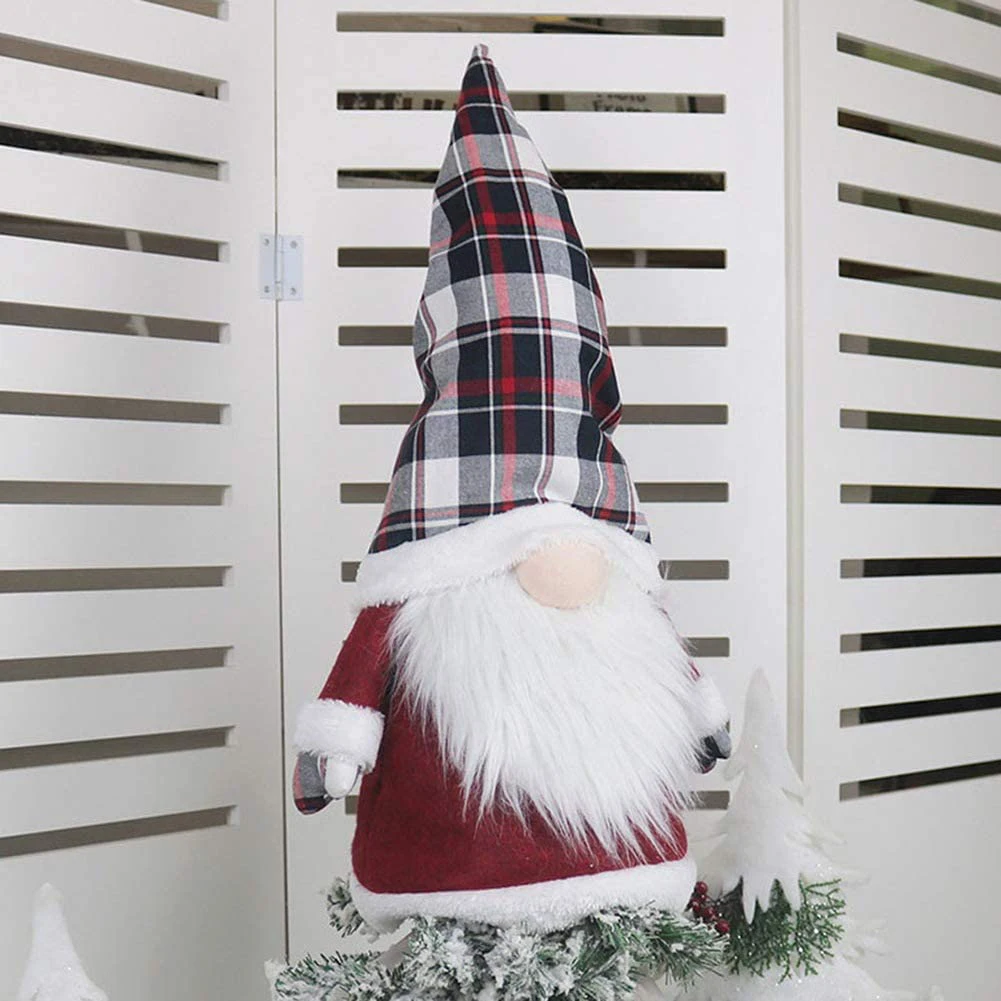 Милые безликие гномы с Санта-Клаусом, плюшевые украшения для рождественской елки, рождественские праздничные домашние украшения, детские р... от AliExpress WW