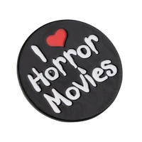 yq811 i love horror movies enamel pin lapel brooch for clothes hat scarf cartoon icons badge decoration jewelry films fans gift