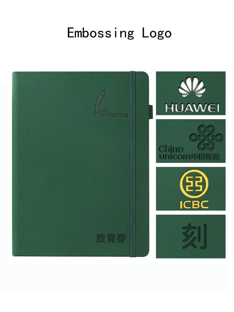 

Free Logo Name Customize PU A5 Notebook Big B5 Diary Memo Binder Planner Office School Supplies