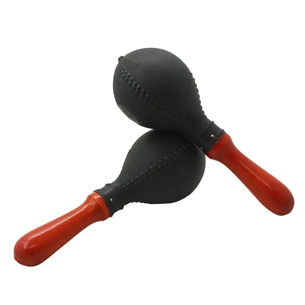 2 шт. Пластик погремушка песком мяч музыкальный инструмент ручки Маракасы