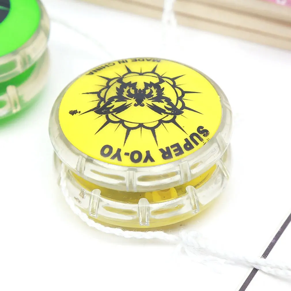 Пластиковый мультяшный рисунок йо-йо тянущий шарик линия подъема Uu шар детские