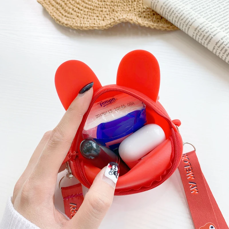 Милая мультяшная Мягкая силиконовая женская модная сумка через плечо для