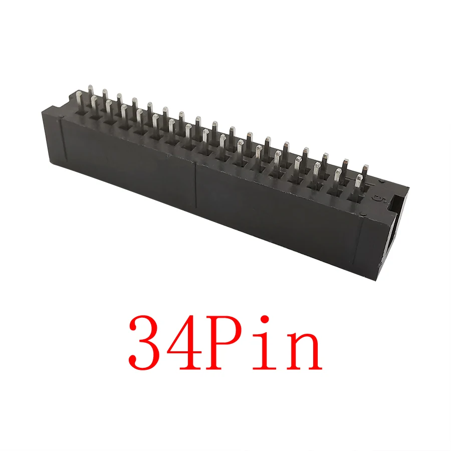 10 шт. DC3 2 54 мм Шаг IDC 6P ~ 50Pin JTAG разъем штырьковый прямой штырь в коробке PCB штыревой с