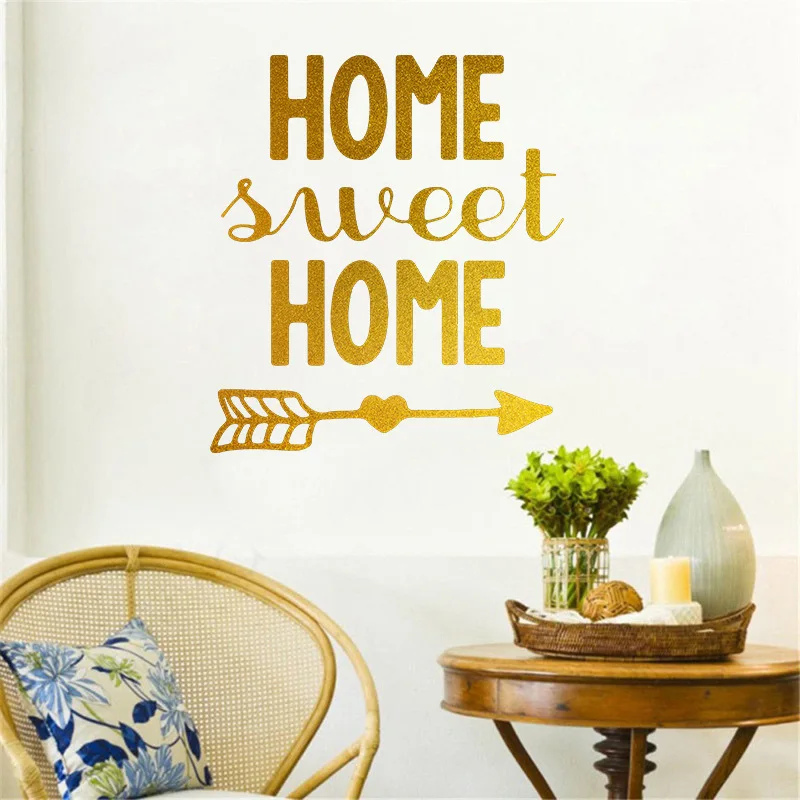 

New English Slogan Sweet Home Bedroom Porch Wall Beautification Decoration Wall Sticker