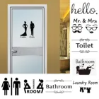 Наклейки на двери унитаза для общественных мест