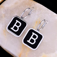 wholesale fashion 316l stainless steel simplicity letter b light luxury charm drop earring atmosphere for women gift jewelry