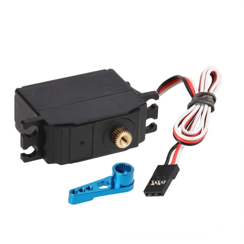 Servo de engranaje de Metal con Servo brazo para MN86K MN86KS MN86 MN86S MN modelo G500 1/12 RC, actualizaci&oacute;n de coche, piezas, accesorios-4