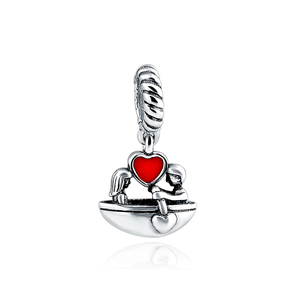MANBU 925 Sterling Silver Charms Fit Authentic Pandora Bracelet Original Women Berloque Fashion Jewelry Beads|jewelry beads|fashion beadsbeads