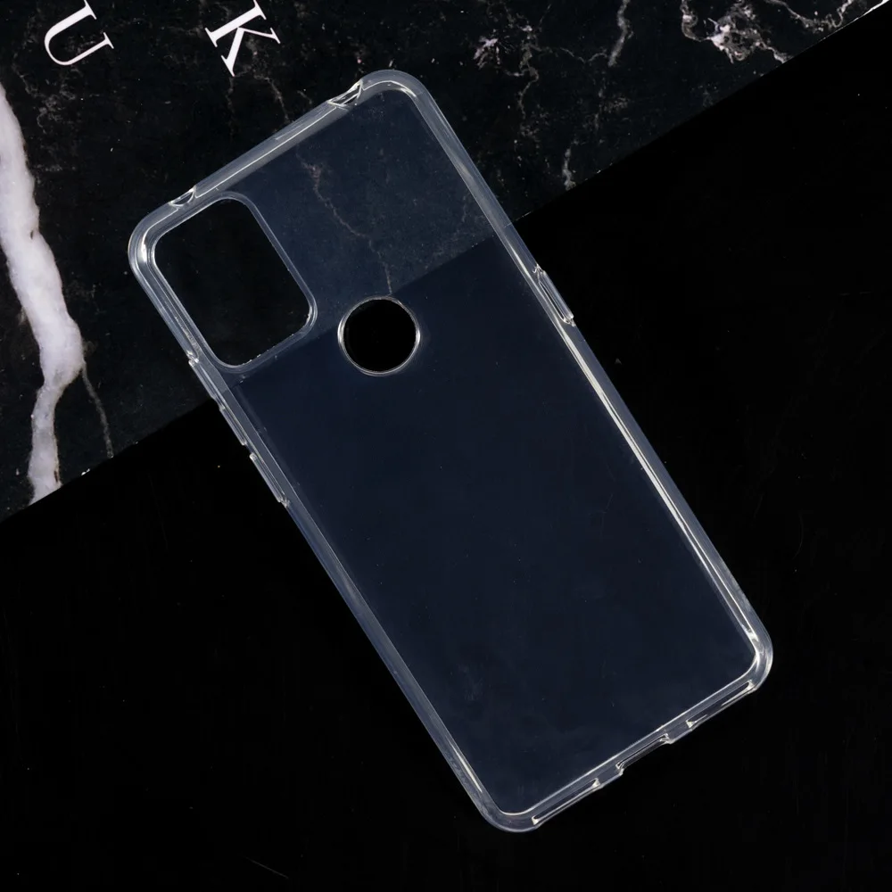 

10pcs Transparent rubber tpu Cellphone cases for Alcatel 3X 2020 Black soft Case covers Clear cover husa