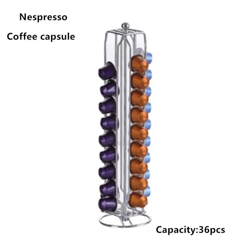 Кофейная капсула Nespresso стойка-башня стойка для кофейных капсул диспенсер подходит капсула Nespresso для хранения держатель фильтра для кофе