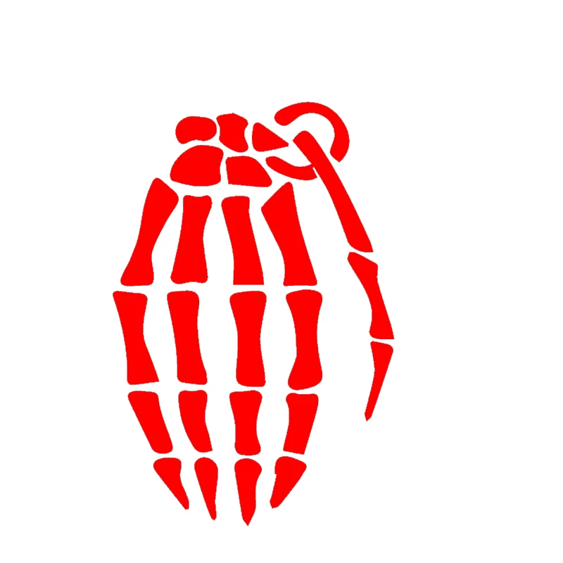 EmpireYing Death Skull Symbol Terror Finger Bone Grena de Funny Car Sticker Window Bumper Kayak Decor Vinyl Decal Gifts 8 Colors |