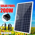 200 Вт Гибкая солнечная панель 18 в двойной USB Солнечный контроллер Солнечная батарея автомобильное зарядное устройство контроллер Солнечная батарея для кемпинга на открытом воздухе