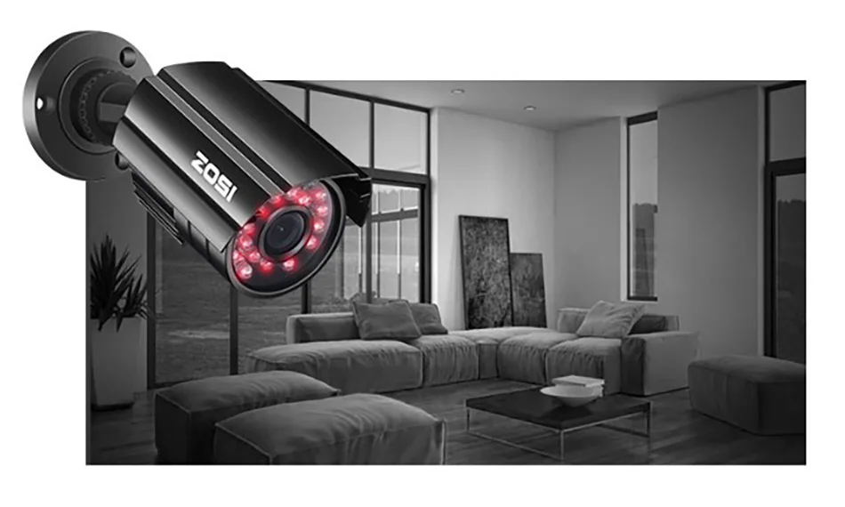 ZOSI 720P 8CH 4-в-1 CVBS AHD TVI CVI камера CCTV Системы Открытый ночного видения Видео Камера безопасности Системы наблюдения DVR Kit