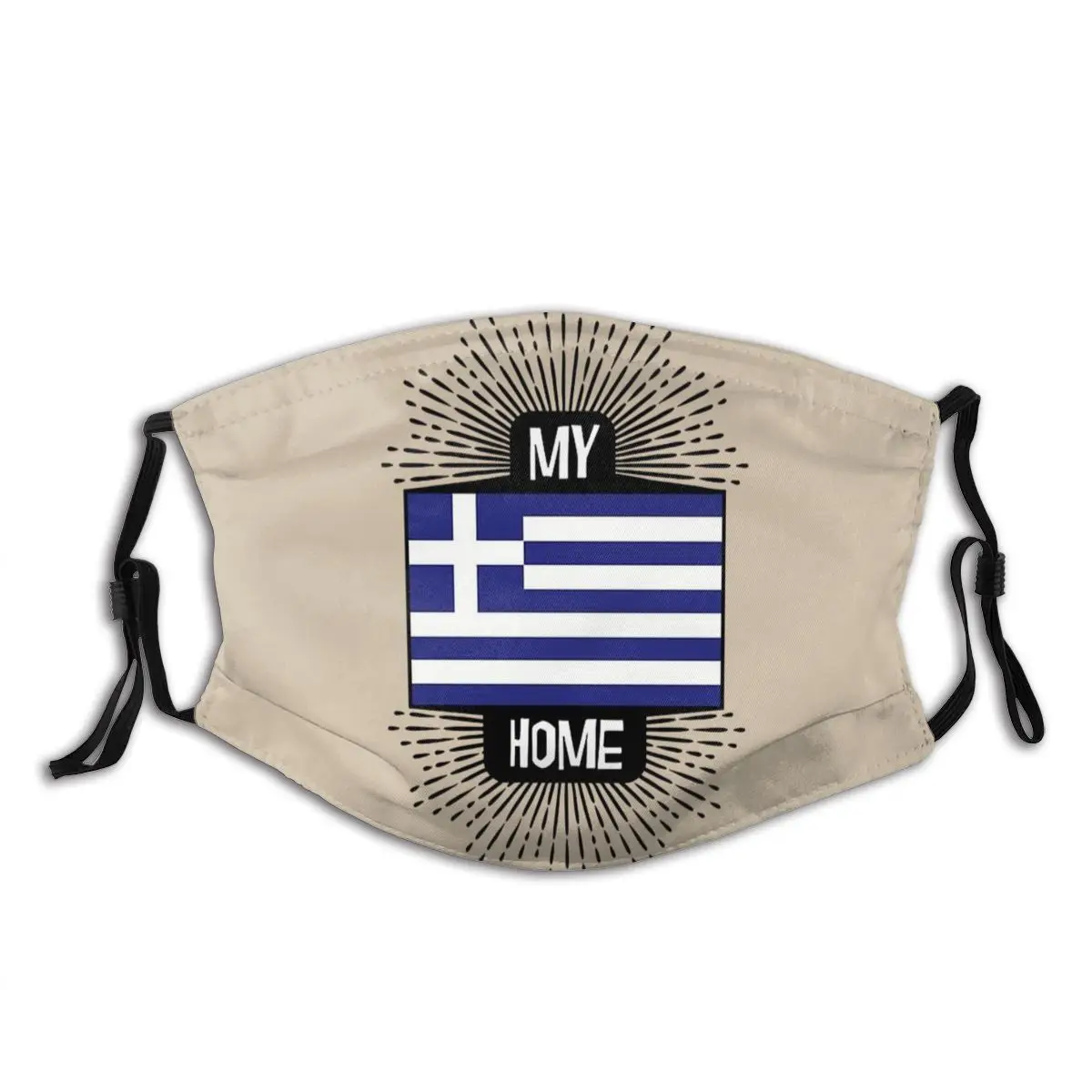 

Greece - My Home Women Reusable Anti Haze Anti Dust Protection Respirator Mask with Filters