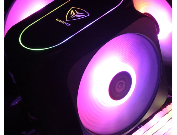 Pccooler RGB dual 120 мм/12 см PWM кулер для процессора с 6 медными тепловыми трубками, высокопроизводительный охлаждающий вентилятор