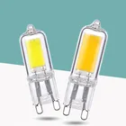 Светодиодная лампочка Bombilla G9 220 В COB для гостиной, точесветильник светильник 6 Вт, 9 Вт, 12 Вт, люстра, светодиодная лампа G9, сменные галогенные лампы