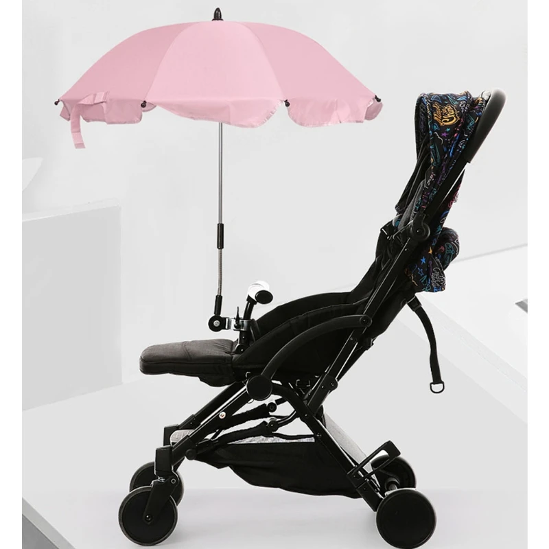 

Baby Stroller Umbrella UV Sun Rain Protection Umbrella 360 Degrees Adjustable Sunshade Sun Visor Canopy Cover for Trolley Tricyc