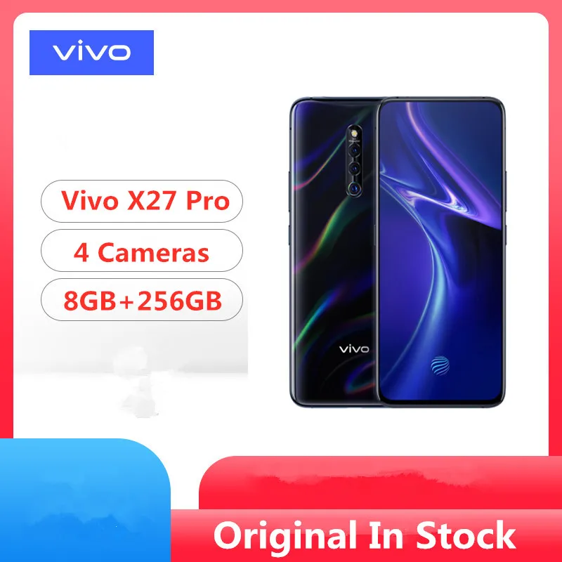 Мобильный телефон Vivo X27 Pro Snapdragon 710 Android 9,0 6," ips 2460X1080 8 Гб ram 256 ГБ rom 48.0MP подъемная камера