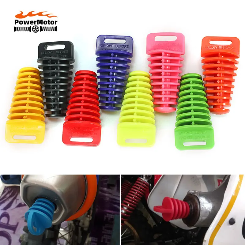 

Motorcycle Exhaust Pipe Plug Motorcycle Motocross Tailpipe Rubber Air Bleeder Plug Exhaust Silencer Wash Plug Pipe Protector