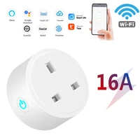 uk plug 16a wifi smart home adapter mobile phone timer switch countdown voice remote control with alexa google tuya