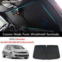 car special front windshield sunshade double insulation custom made fit for volkswagen golf mk4 mk5 mk6 mk7 3 doors variant