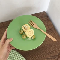nordic solid color ceramic plate western food for home dessert plates western food plate ins flat plates vajilla %d0%bf%d0%be%d1%81%d1%83%d0%b4%d0%b0