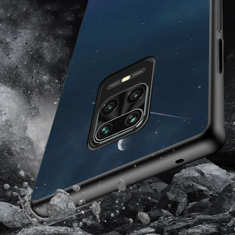 

Star Moon Earth For Xiaomi Redmi Note10 10S 9T 9S 9 8T 8 7 6 5A 5 4 4X Prime Pro Max Black Phone Case