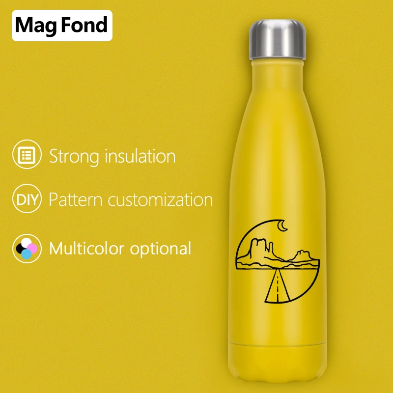 Маунтин 500 мл из нержавеющей стали бутылка для воды с двойными стенками вакуумная