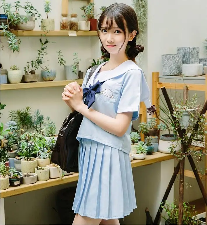 Японский милый матросский костюм в стиле преппи школьная форма JK милое