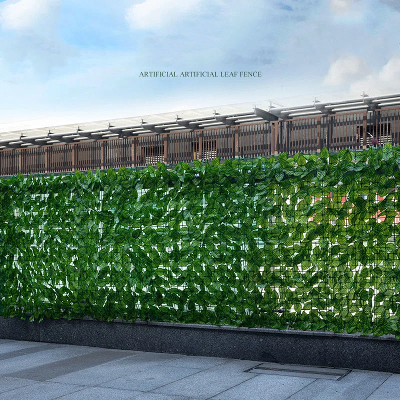 

0.25*0.5M Artificial Garden Fence Net Plastic Expandable Privacy Fence Balcony Anti-Ultraviolet Artificial Green Plant Fence