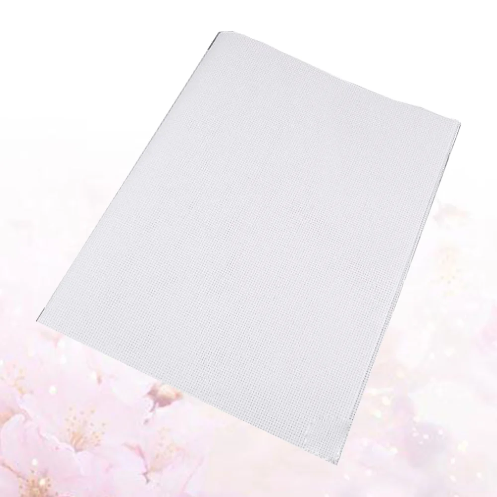 

DIY Embroidery Cloth Handwork Cross-Stitch Embroidery Fabric for Woman Lady Female (White, 45x30cm, 11CT)